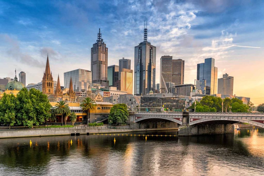 Melbourne city skyline
